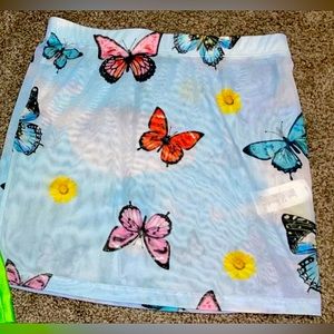 Mesh Butterfly Flower Cloud skirt